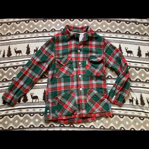 Vtg Chippewa Woolen Red green Plaid Shirt Jacket